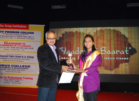 Student of the year – 2014  Kalyani Ambulkar